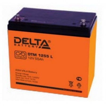Аккумулятор Delta DTM 1255L (12В/55Ач)