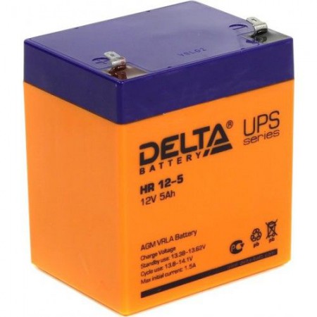 Аккумулятор Delta HR 12-5 (12В/5Ач)
