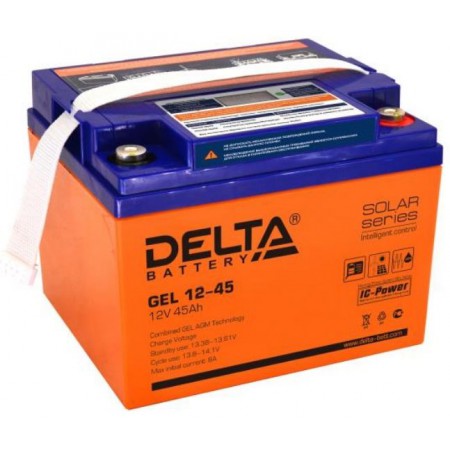 Аккумулятор Delta GEL 12-45 (12В / 45Ач )