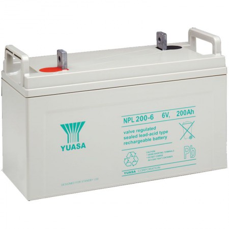 Аккумулятор Yuasa NPL 200-6 (6В / 200Ач)