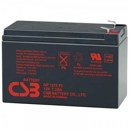 Аккумулятор CSB GP 1272 F2 (12В/7.2ч)