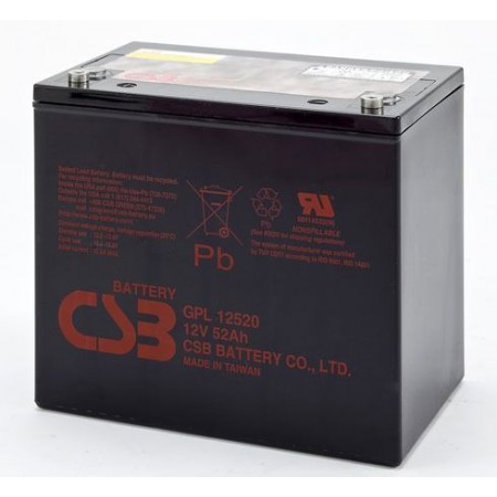 Аккумулятор CSB GPL 12520 (12В/52Ач)