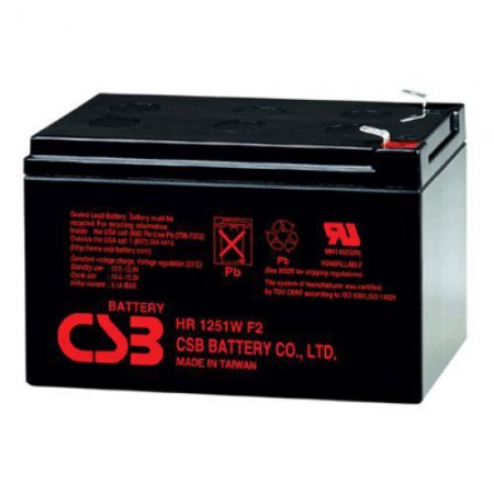 Аккумулятор CSB HR1251W F2 (12В/12.75Ач)