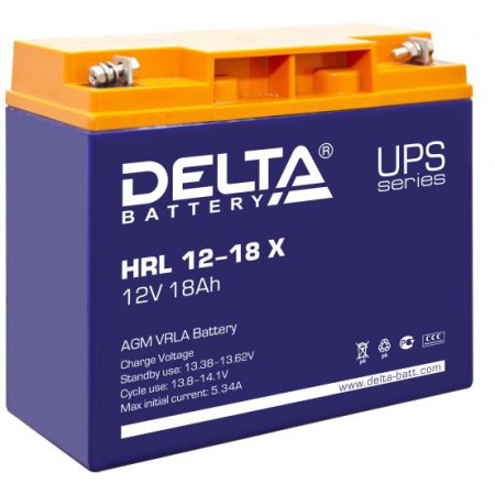 Аккумулятор Delta HRL 12-18 X (12В/18Ач)