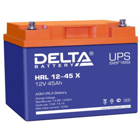 Аккумулятор Delta HRL 12-45 X (12 В / 45 Ач)