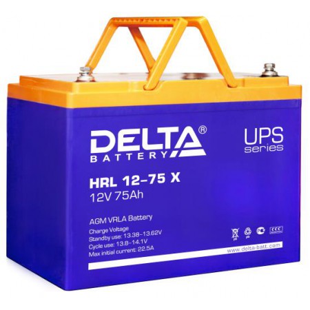 Аккумулятор Delta HRL 12-75 X (12В/75Ач)